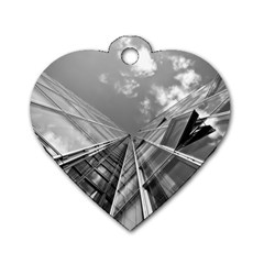 Architecture Skyscraper Dog Tag Heart (Two Sides)