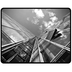 Architecture Skyscraper Fleece Blanket (medium)  by BangZart