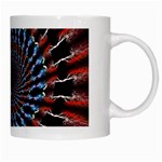 The Fourth Dimension Fractal Noise White Mugs Right