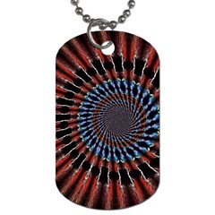 The Fourth Dimension Fractal Noise Dog Tag (one Side) by BangZart