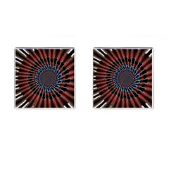 The Fourth Dimension Fractal Noise Cufflinks (square) by BangZart