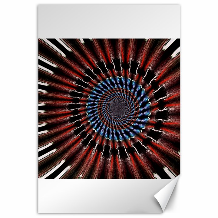 The Fourth Dimension Fractal Noise Canvas 12  x 18  