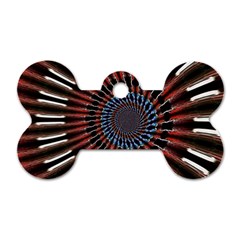 The Fourth Dimension Fractal Noise Dog Tag Bone (one Side) by BangZart