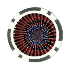 The Fourth Dimension Fractal Noise Poker Chip Card Guard by BangZart