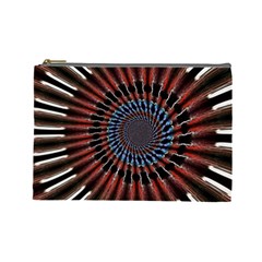 The Fourth Dimension Fractal Noise Cosmetic Bag (large)  by BangZart