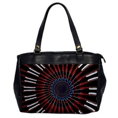 The Fourth Dimension Fractal Noise Office Handbags by BangZart