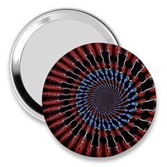 The Fourth Dimension Fractal Noise 3  Handbag Mirrors by BangZart