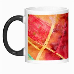 Painting Watercolor Wax Stains Red Morph Mugs by BangZart