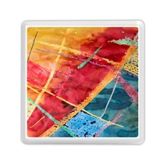 Painting Watercolor Wax Stains Red Memory Card Reader (square)  by BangZart