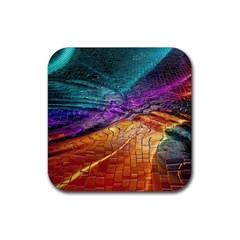 Graphics Imagination The Background Rubber Coaster (square)  by BangZart