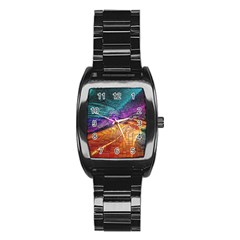 Graphics Imagination The Background Stainless Steel Barrel Watch by BangZart