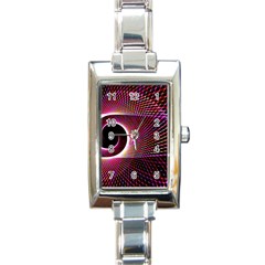 Grid Bent Vibration Ease Bend Rectangle Italian Charm Watch by BangZart