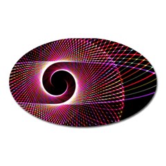 Grid Bent Vibration Ease Bend Oval Magnet by BangZart