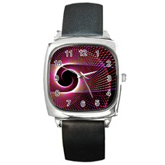 Grid Bent Vibration Ease Bend Square Metal Watch by BangZart