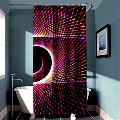 Grid Bent Vibration Ease Bend Shower Curtain 36  X 72  (stall)  by BangZart