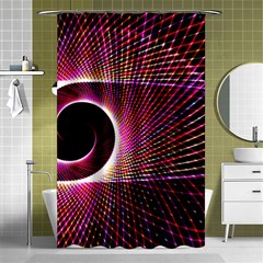 Grid Bent Vibration Ease Bend Shower Curtain 48  X 72  (small)  by BangZart