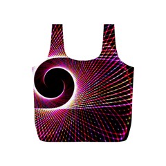 Grid Bent Vibration Ease Bend Full Print Recycle Bags (s)  by BangZart