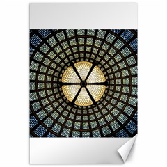 Stained Glass Colorful Glass Canvas 24  X 36  by BangZart