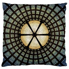 Stained Glass Colorful Glass Large Cushion Case (one Side) by BangZart