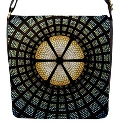 Stained Glass Colorful Glass Flap Messenger Bag (s) by BangZart