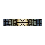 Stained Glass Colorful Glass Flano Scarf (Mini) Back