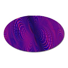 Abstract Fantastic Fractal Gradient Oval Magnet by BangZart