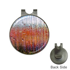 Glass Colorful Abstract Background Hat Clips With Golf Markers by BangZart