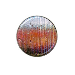 Glass Colorful Abstract Background Hat Clip Ball Marker by BangZart