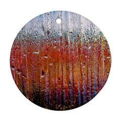 Glass Colorful Abstract Background Round Ornament (two Sides) by BangZart