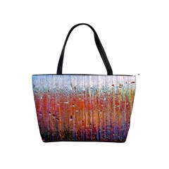 Glass Colorful Abstract Background Shoulder Handbags by BangZart