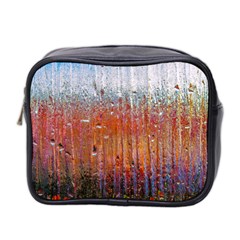 Glass Colorful Abstract Background Mini Toiletries Bag 2-side by BangZart