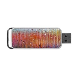 Glass Colorful Abstract Background Portable Usb Flash (one Side) by BangZart