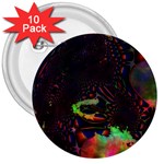 The Fourth Dimension Fractal 3  Buttons (10 pack)  Front