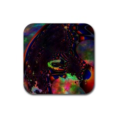 The Fourth Dimension Fractal Rubber Coaster (square)  by BangZart