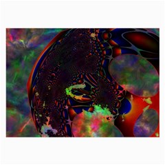 The Fourth Dimension Fractal Large Glasses Cloth (2-side) by BangZart