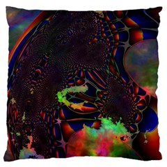 The Fourth Dimension Fractal Large Cushion Case (one Side) by BangZart