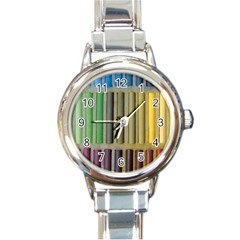 Pastels Cretaceous About Color Round Italian Charm Watch