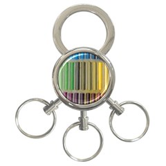 Pastels Cretaceous About Color 3-Ring Key Chains