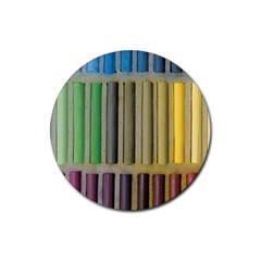 Pastels Cretaceous About Color Rubber Coaster (Round) 