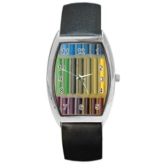 Pastels Cretaceous About Color Barrel Style Metal Watch