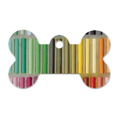 Pastels Cretaceous About Color Dog Tag Bone (One Side)