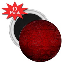 Red Grunge Texture Black Gradient 2 25  Magnets (10 Pack)  by BangZart