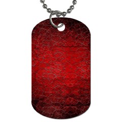 Red Grunge Texture Black Gradient Dog Tag (two Sides) by BangZart