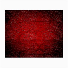 Red Grunge Texture Black Gradient Small Glasses Cloth (2-side) by BangZart