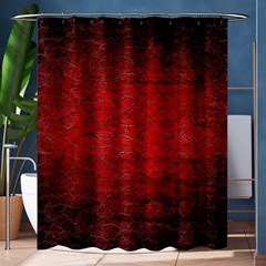 Red Grunge Texture Black Gradient Shower Curtain 60  X 72  (medium)  by BangZart