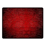 Red Grunge Texture Black Gradient Double Sided Fleece Blanket (Small)  45 x34  Blanket Front