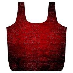 Red Grunge Texture Black Gradient Full Print Recycle Bags (l)  by BangZart