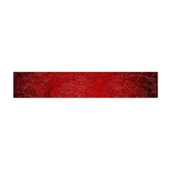 Red Grunge Texture Black Gradient Flano Scarf (mini) by BangZart