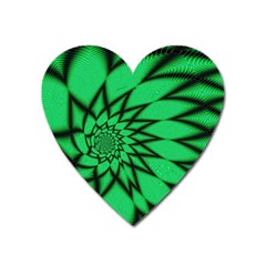 The Fourth Dimension Fractal Heart Magnet by BangZart