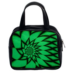 The Fourth Dimension Fractal Classic Handbags (2 Sides) by BangZart